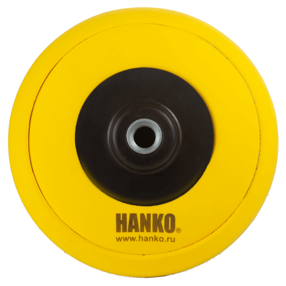 Полировальная подошва. Диск-подошва 3-в-1 с липучкой Hanko для полировальных дисков (77, 125 и 150 мм). Hanko диск подошва. Диск с липучкой 3дюймв. Hanko диск-подошва полировальная средней жесткости 125мм.